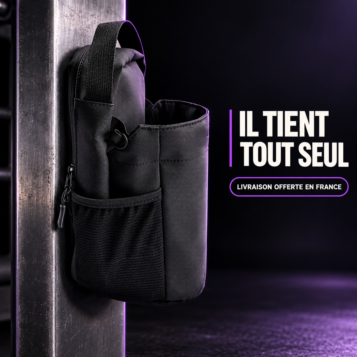 Sac magnétique OFFGROUND, tes essentiels hors du sol